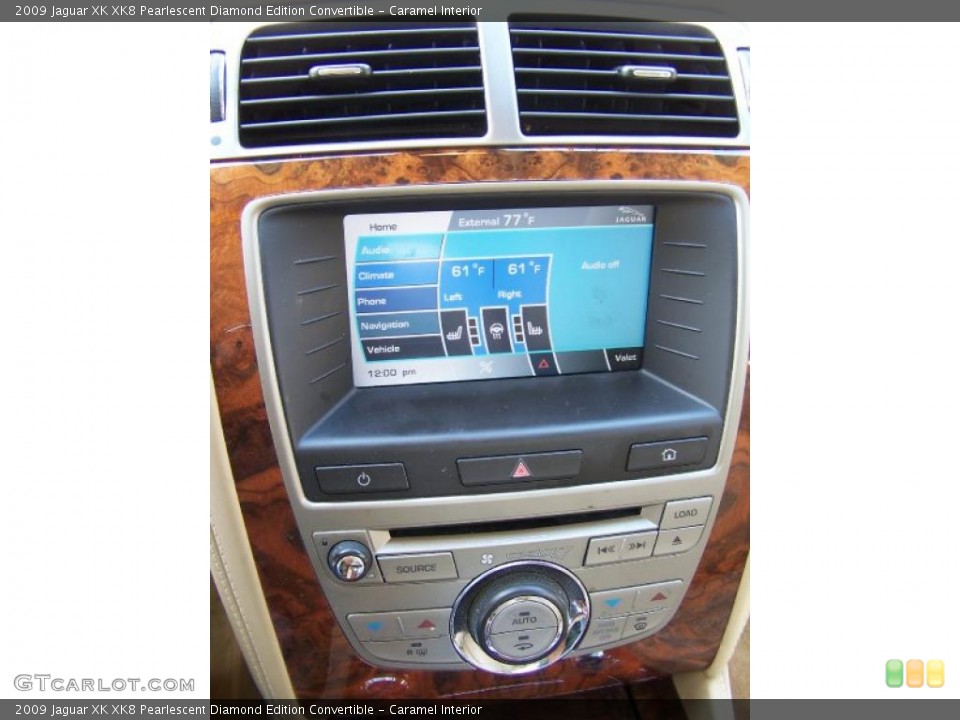 Caramel Interior Controls for the 2009 Jaguar XK XK8 Pearlescent Diamond Edition Convertible #52727792