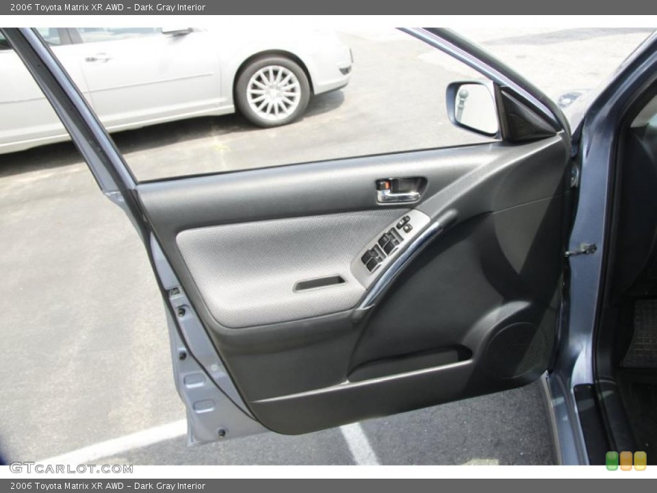 Dark Gray Interior Door Panel for the 2006 Toyota Matrix XR AWD #52727948