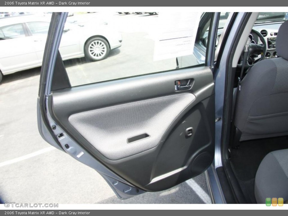 Dark Gray Interior Door Panel for the 2006 Toyota Matrix XR AWD #52727964