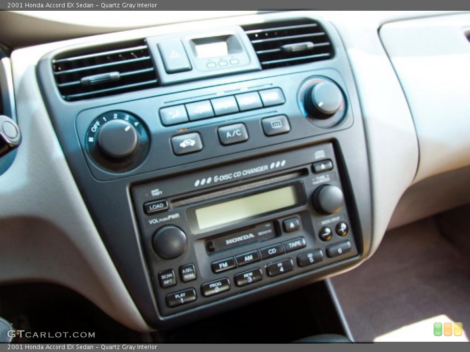 Quartz Gray Interior Audio System for the 2001 Honda Accord EX Sedan #52730424