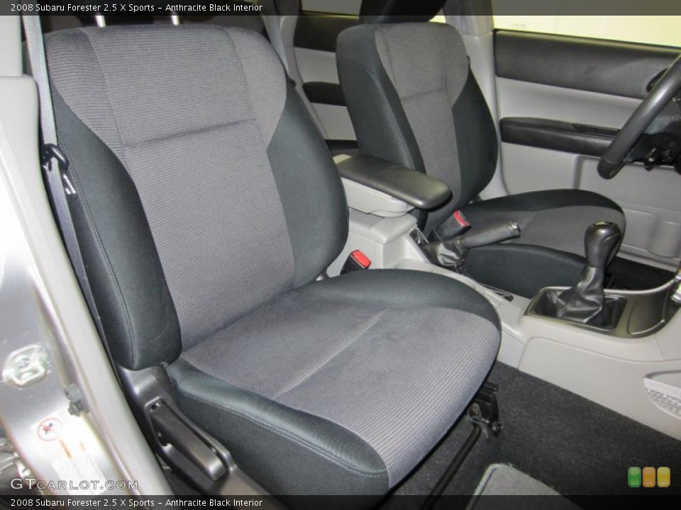 Anthracite Black Interior Photo for the 2008 Subaru Forester 2.5 X Sports #52730500