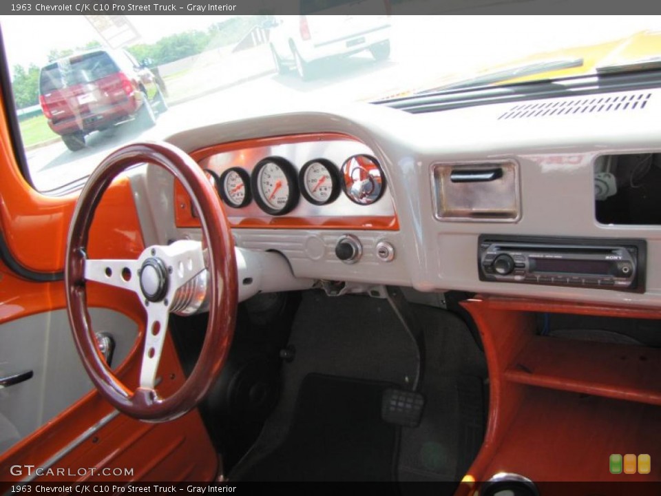 Gray Interior Dashboard for the 1963 Chevrolet C/K C10 Pro Street Truck #52730676