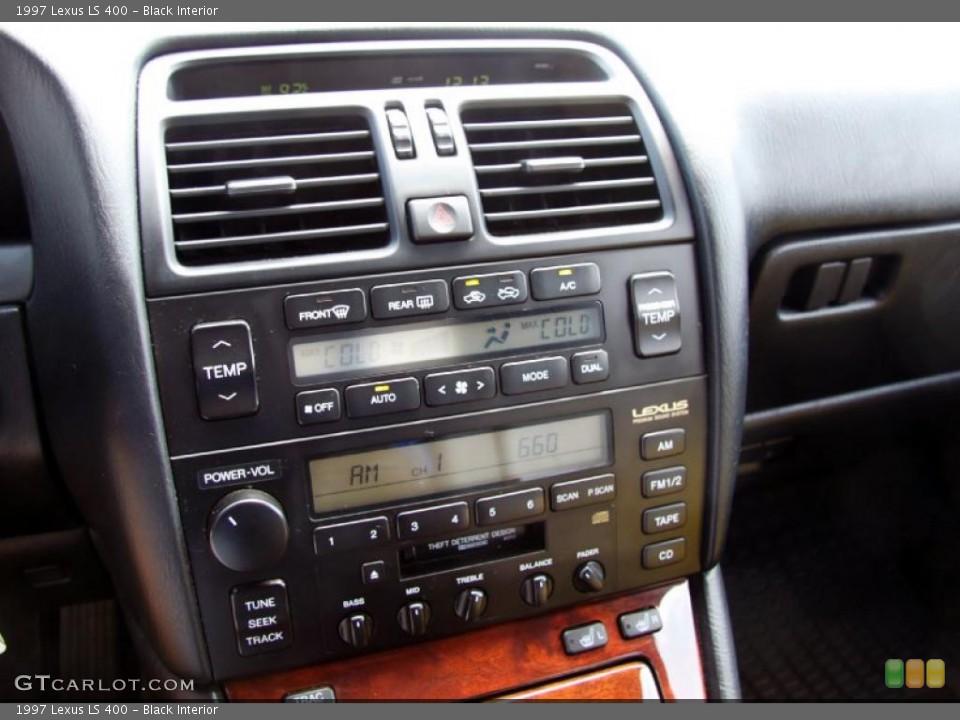 Black Interior Controls for the 1997 Lexus LS 400 #52731168