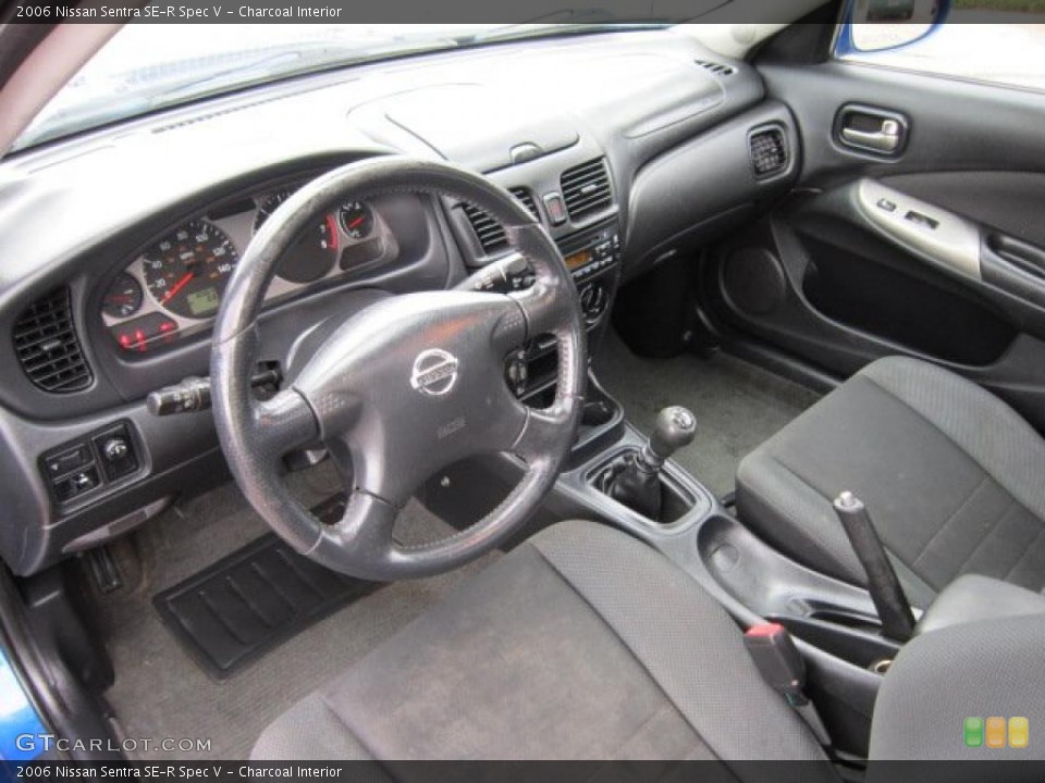 Charcoal Interior Prime Interior for the 2006 Nissan Sentra SE-R Spec V #52732064