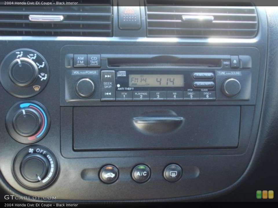 Black Interior Audio System for the 2004 Honda Civic EX Coupe #52733220