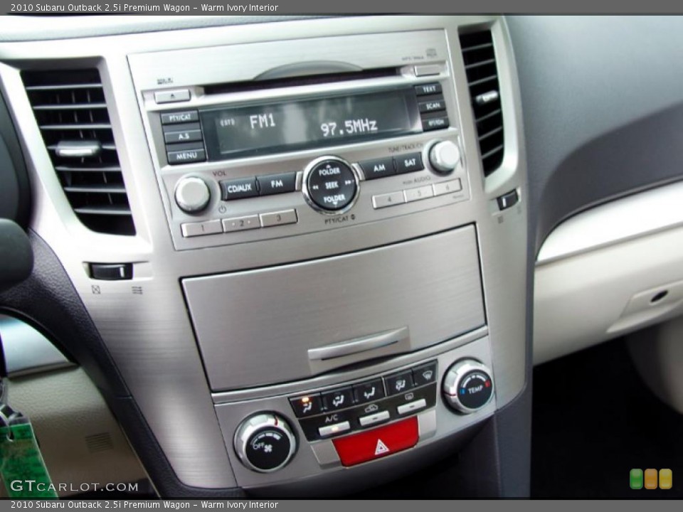 Warm Ivory Interior Controls for the 2010 Subaru Outback 2.5i Premium Wagon #52733796