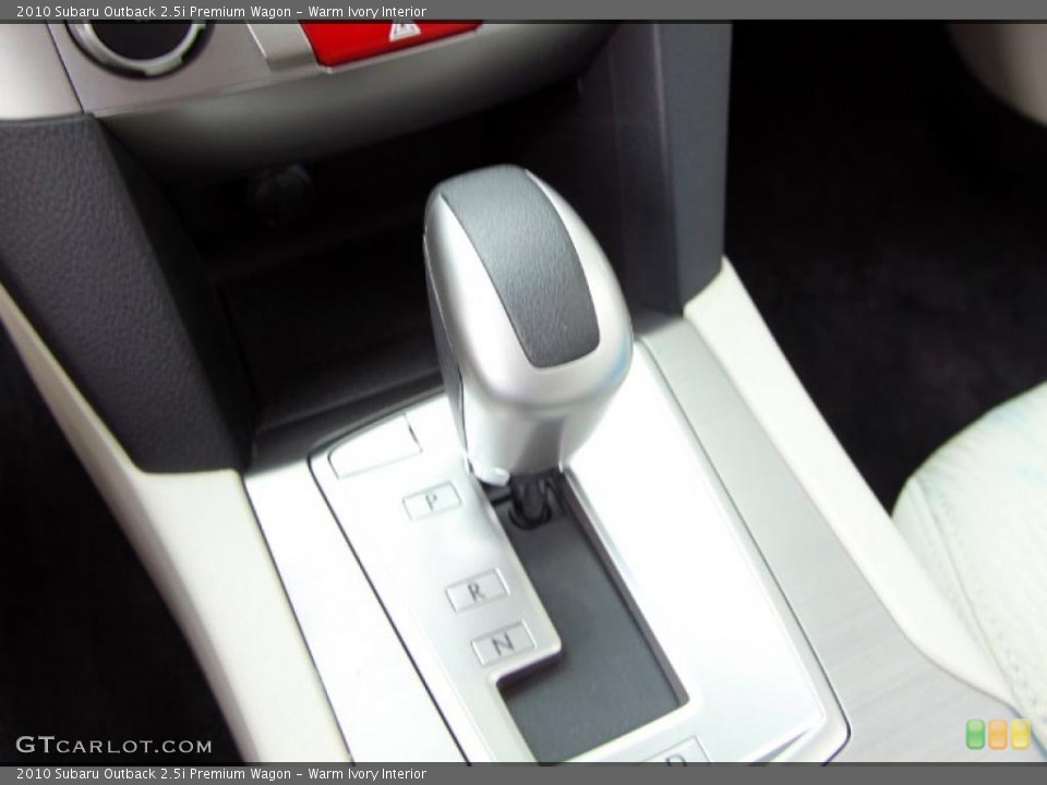 Warm Ivory Interior Transmission for the 2010 Subaru Outback 2.5i Premium Wagon #52733808