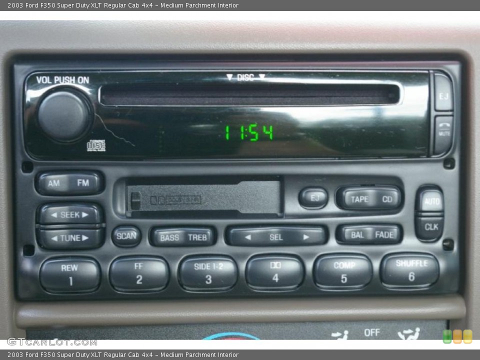 Medium Parchment Interior Audio System for the 2003 Ford F350 Super Duty XLT Regular Cab 4x4 #52735792