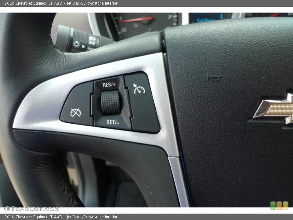 Jet Black/Brownstone Interior Controls for the 2010 Chevrolet Equinox LT AWD #52736020