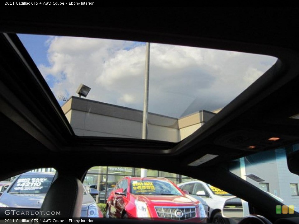 Ebony Interior Sunroof for the 2011 Cadillac CTS 4 AWD Coupe #52736032