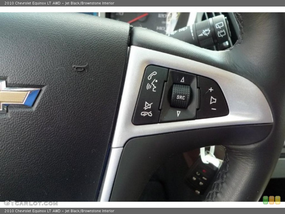 Jet Black/Brownstone Interior Controls for the 2010 Chevrolet Equinox LT AWD #52736040