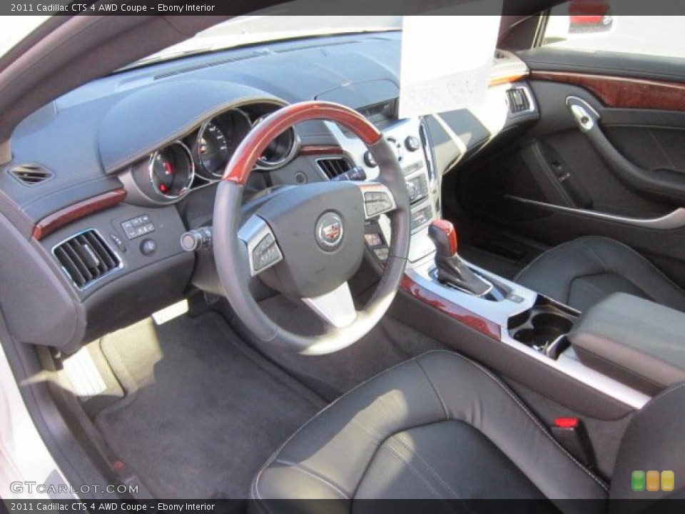 Ebony Interior Prime Interior for the 2011 Cadillac CTS 4 AWD Coupe #52736080