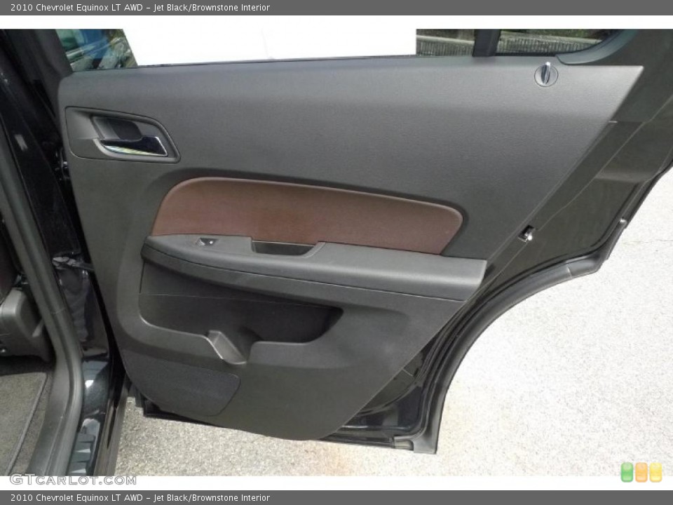 Jet Black/Brownstone Interior Door Panel for the 2010 Chevrolet Equinox LT AWD #52736232
