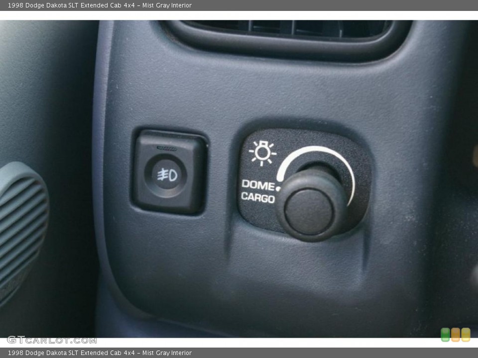 Mist Gray Interior Controls for the 1998 Dodge Dakota SLT Extended Cab 4x4 #52736896