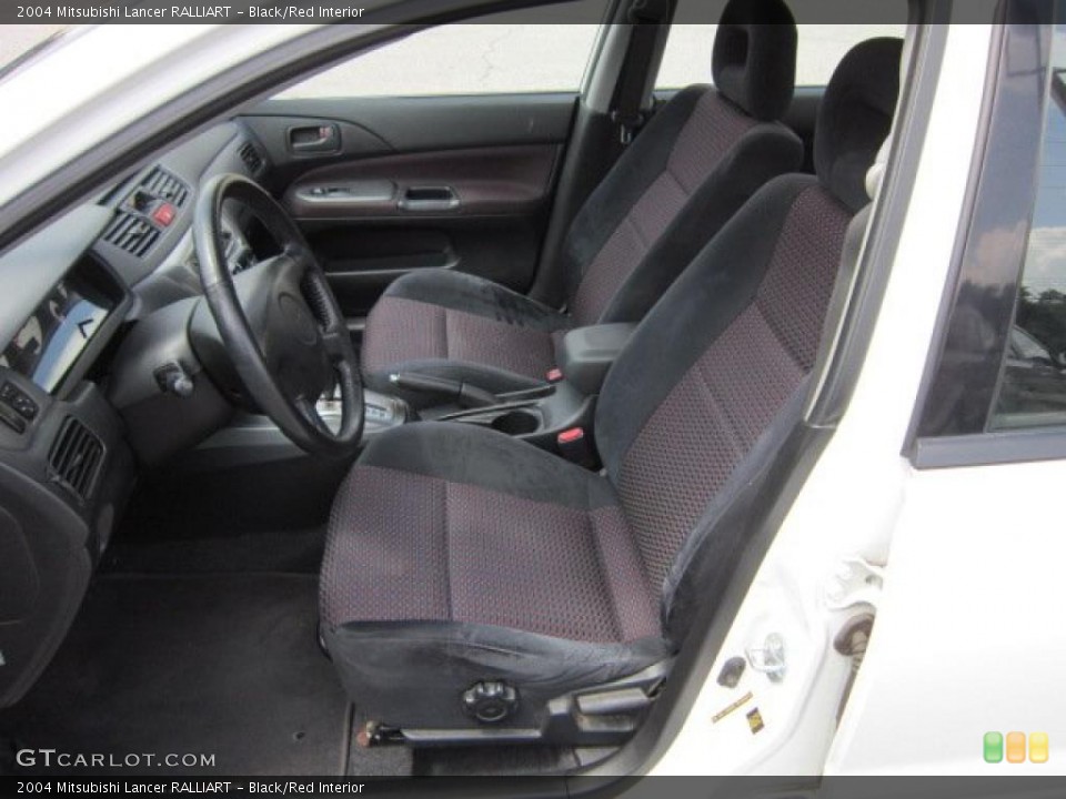 Black/Red Interior Photo for the 2004 Mitsubishi Lancer RALLIART #52738264