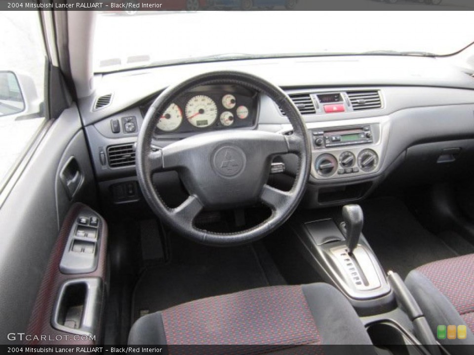 Black/Red Interior Dashboard for the 2004 Mitsubishi Lancer RALLIART #52738324