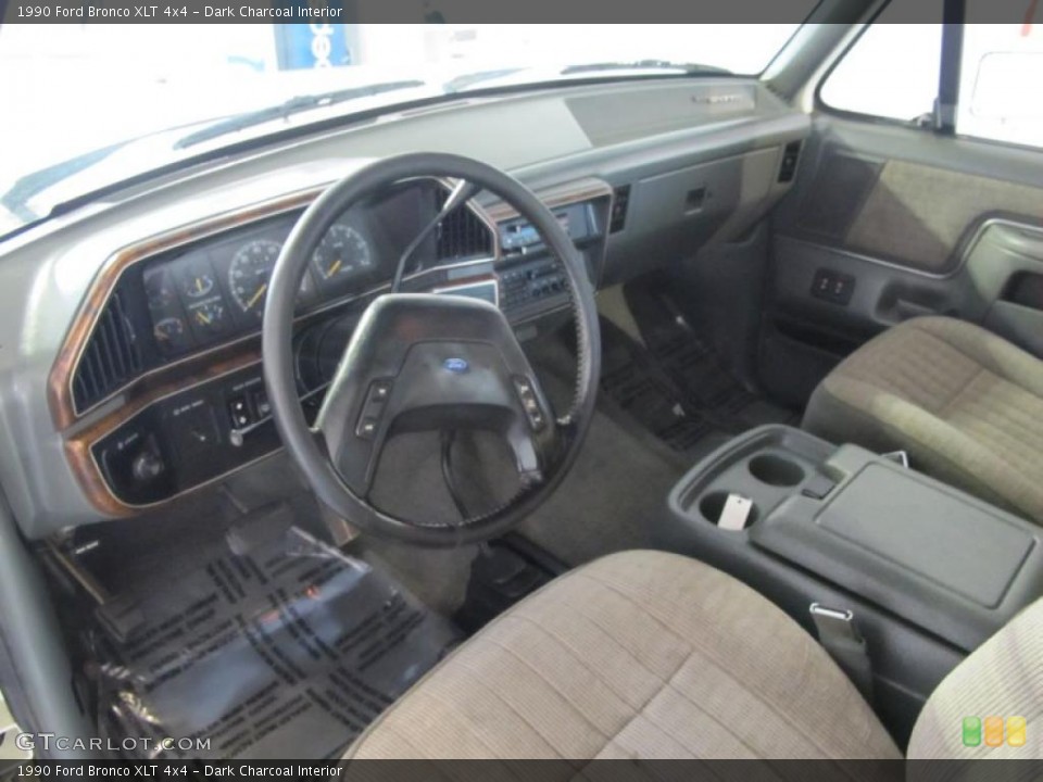 Dark Charcoal Interior Prime Interior for the 1990 Ford Bronco XLT 4x4 #52740404