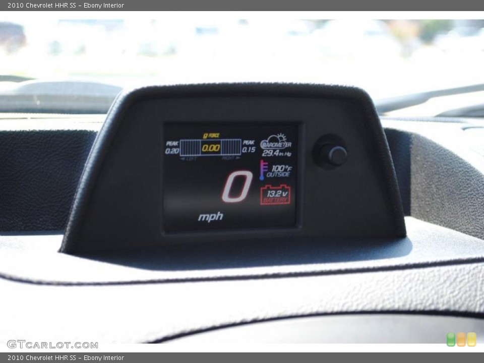 Ebony Interior Controls for the 2010 Chevrolet HHR SS #52741796