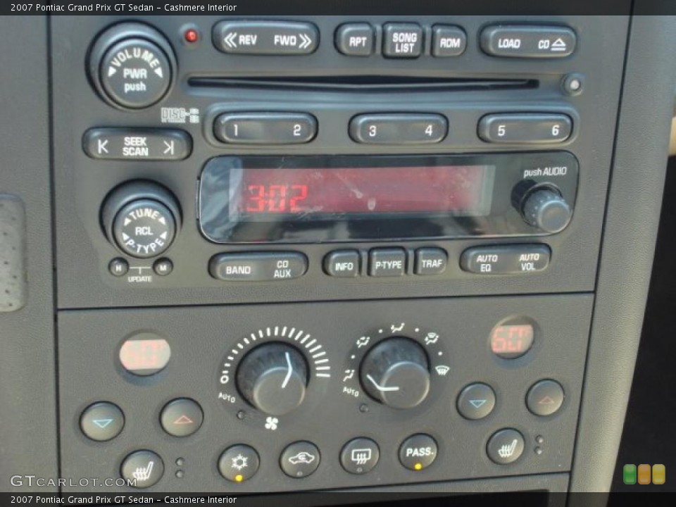 Cashmere Interior Controls for the 2007 Pontiac Grand Prix GT Sedan #52743208