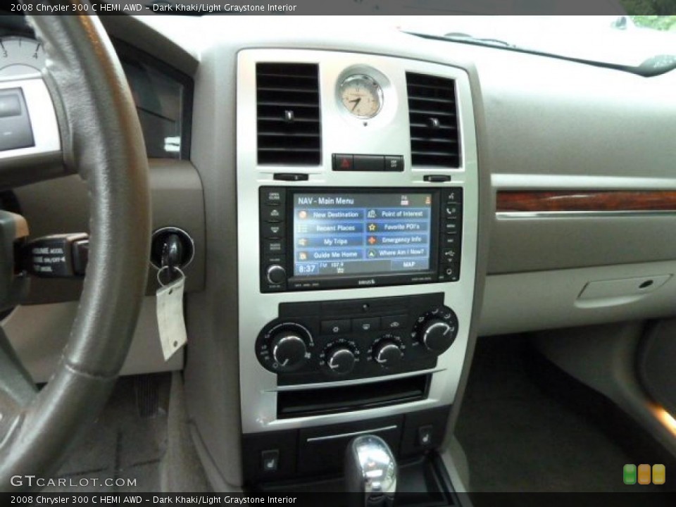 Dark Khaki/Light Graystone Interior Controls for the 2008 Chrysler 300 C HEMI AWD #52747336