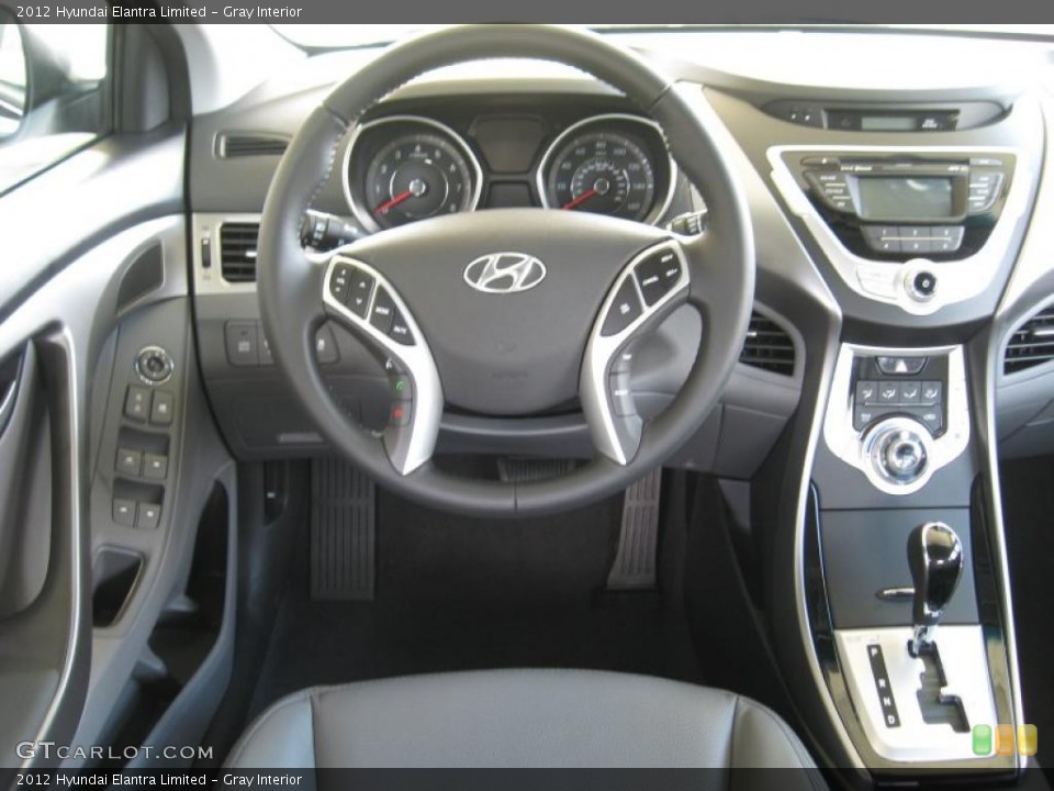 Gray Interior Dashboard for the 2012 Hyundai Elantra Limited #52748276