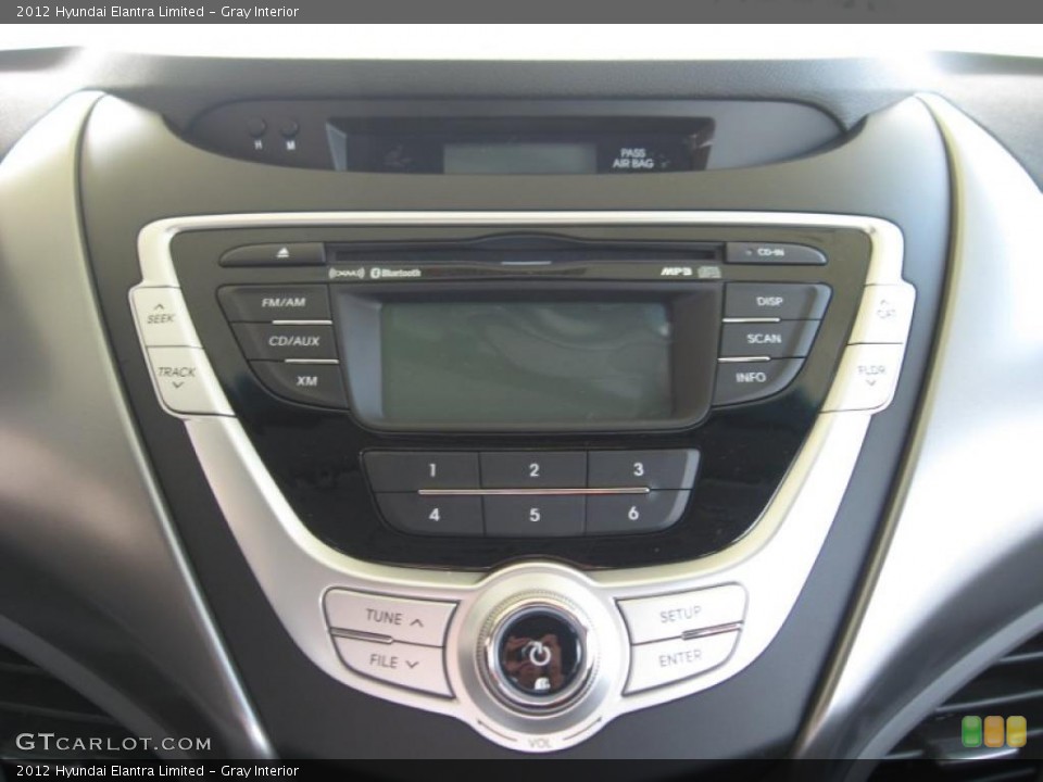 Gray Interior Controls for the 2012 Hyundai Elantra Limited #52748308