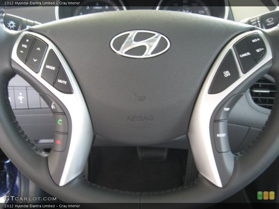 Gray Interior Controls for the 2012 Hyundai Elantra Limited #52748360