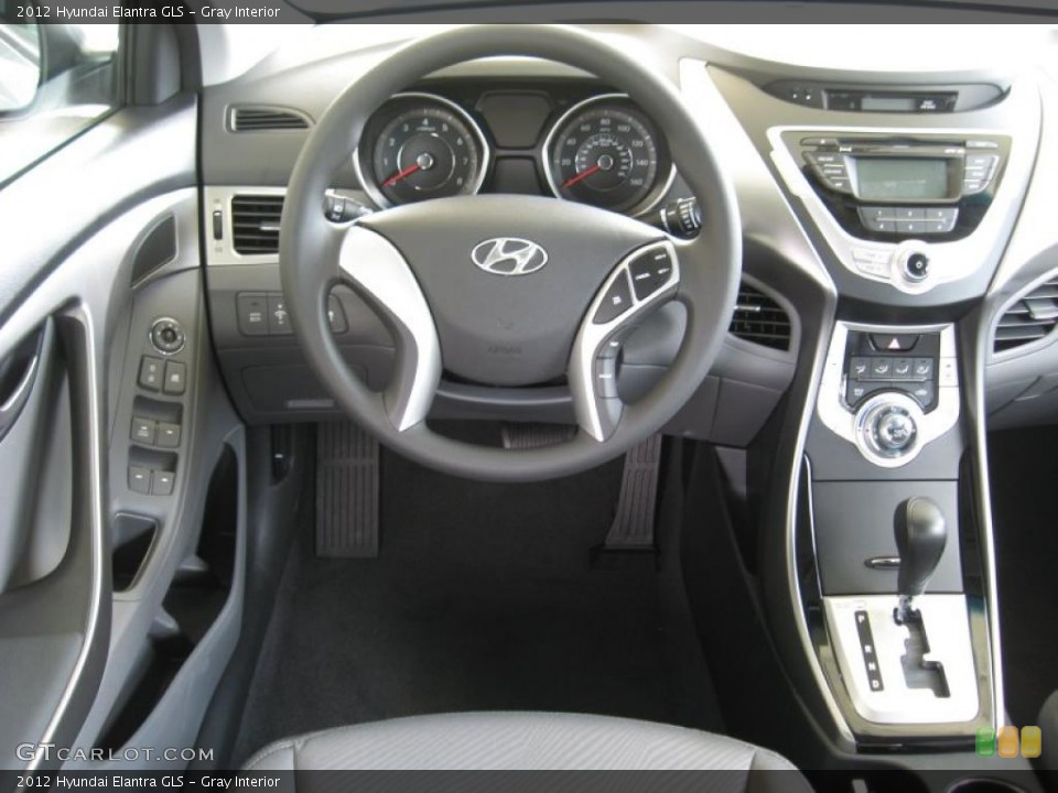 Gray Interior Dashboard for the 2012 Hyundai Elantra GLS #52748728