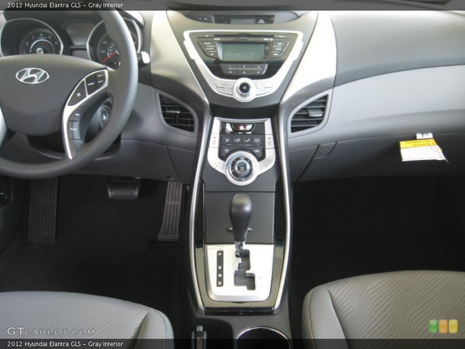Gray Interior Controls for the 2012 Hyundai Elantra GLS #52748744