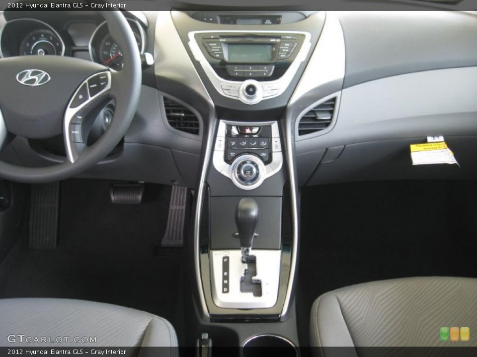 Gray Interior Controls for the 2012 Hyundai Elantra GLS #52748744