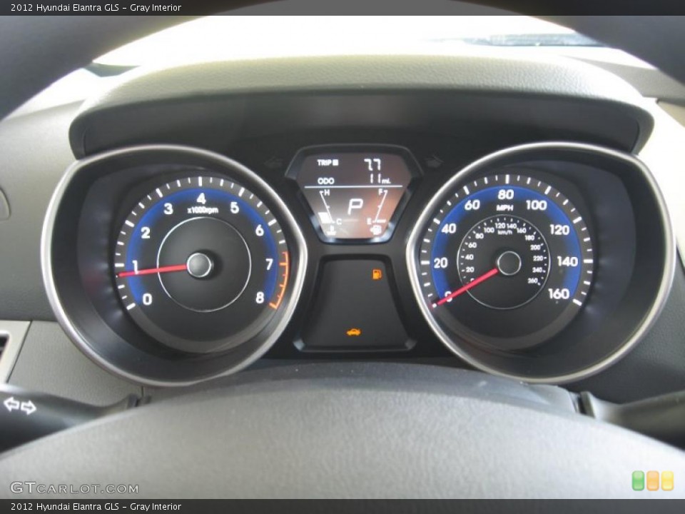 Gray Interior Gauges for the 2012 Hyundai Elantra GLS #52748820