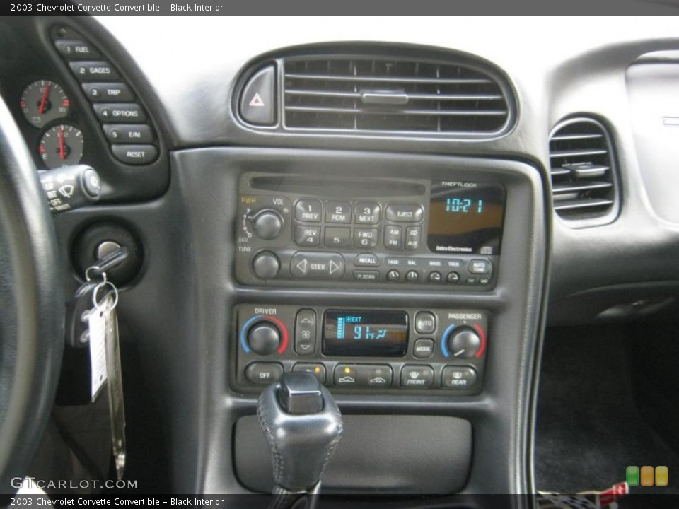 Black Interior Dashboard for the 2003 Chevrolet Corvette Convertible #52751428