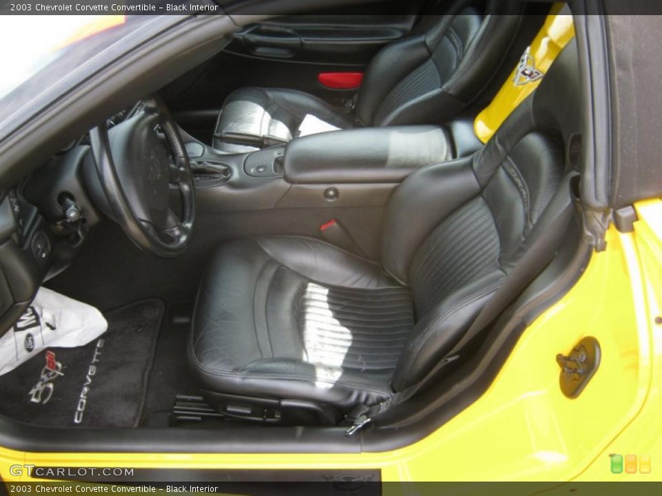 Black Interior Photo for the 2003 Chevrolet Corvette Convertible #52751484