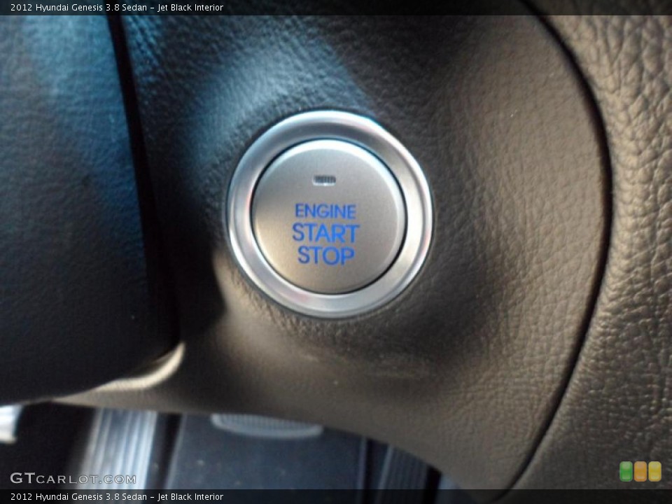 Jet Black Interior Controls for the 2012 Hyundai Genesis 3.8 Sedan #52752832