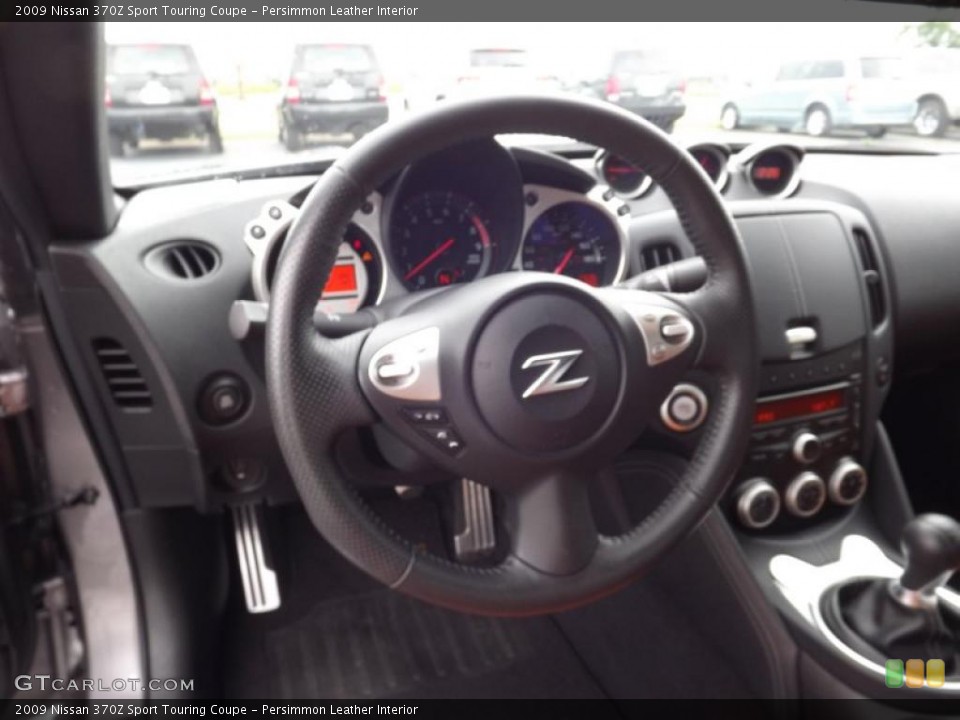 Persimmon Leather Interior Steering Wheel for the 2009 Nissan 370Z Sport Touring Coupe #52756100