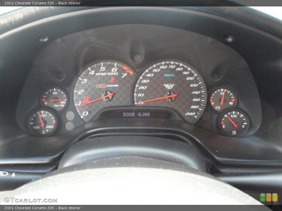 Black Interior Gauges for the 2001 Chevrolet Corvette Z06 #52757876