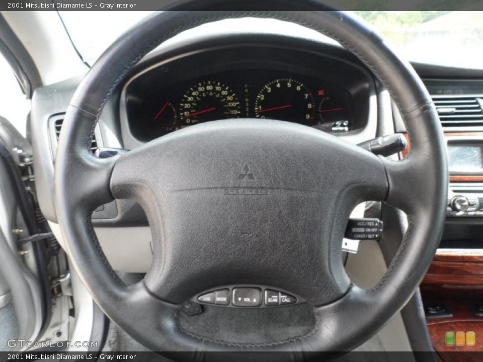 Gray Interior Steering Wheel for the 2001 Mitsubishi Diamante LS #52758196