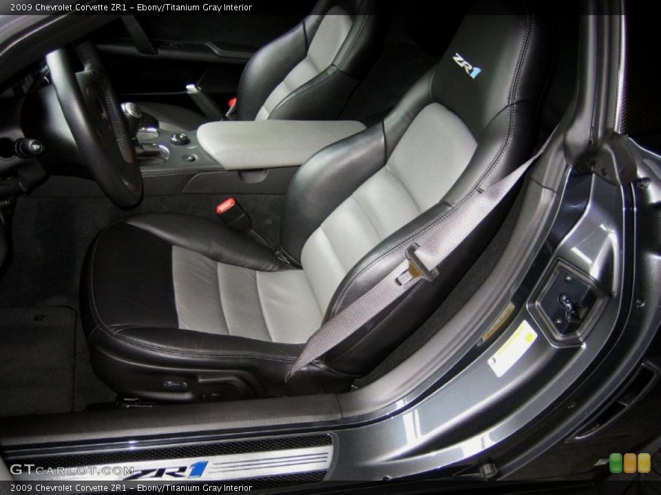 Ebony/Titanium Gray Interior Photo for the 2009 Chevrolet Corvette ZR1 #52760000