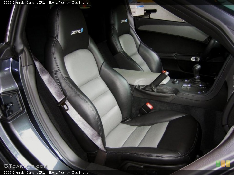 Ebony/Titanium Gray Interior Photo for the 2009 Chevrolet Corvette ZR1 #52760056