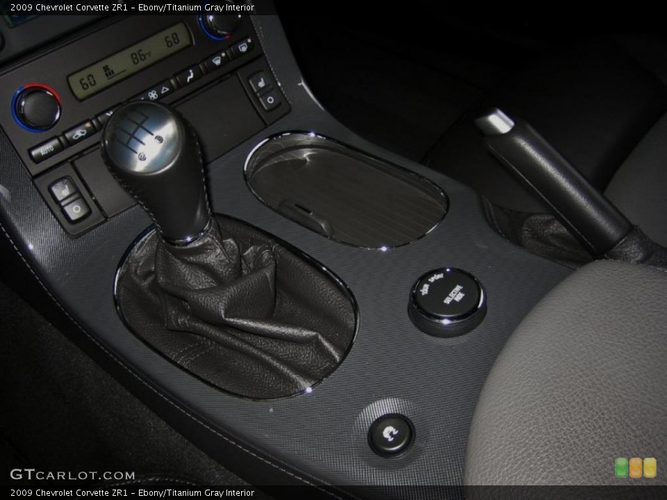 Ebony/Titanium Gray Interior Transmission for the 2009 Chevrolet Corvette ZR1 #52760216