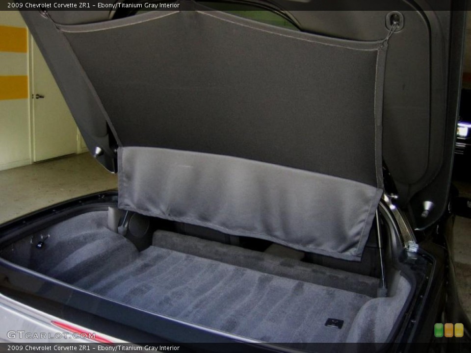 Ebony/Titanium Gray Interior Trunk for the 2009 Chevrolet Corvette ZR1 #52760324