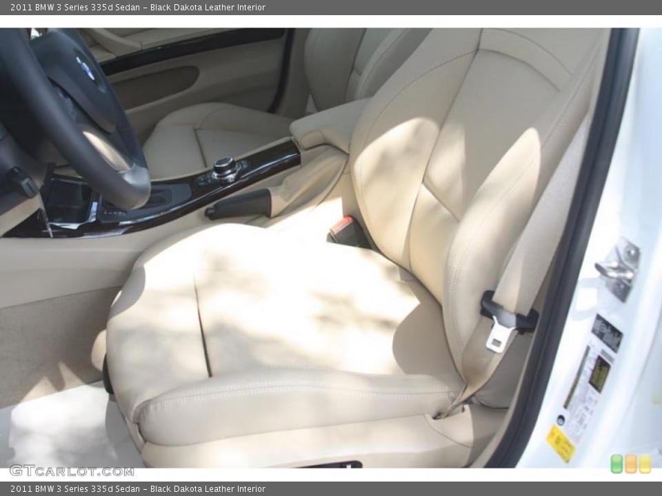 Black Dakota Leather Interior Photo for the 2011 BMW 3 Series 335d Sedan #52760496