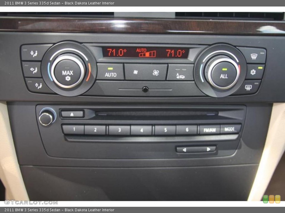 Black Dakota Leather Interior Controls for the 2011 BMW 3 Series 335d Sedan #52760632