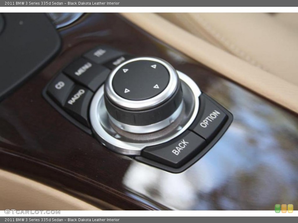 Black Dakota Leather Interior Controls for the 2011 BMW 3 Series 335d Sedan #52760660