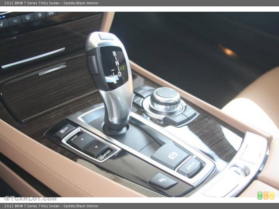 Saddle/Black Interior Transmission for the 2012 BMW 7 Series 740Li Sedan #52761456