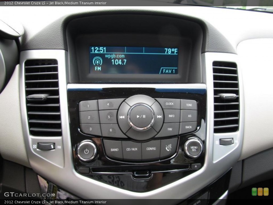 Jet Black/Medium Titanium Interior Controls for the 2012 Chevrolet Cruze LS #52762572