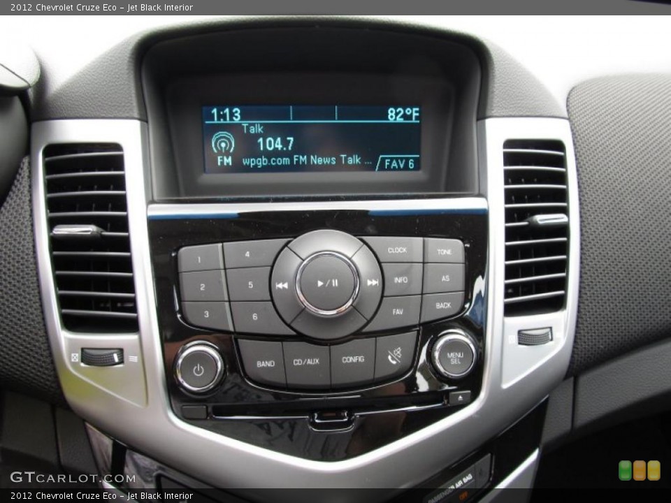 Jet Black Interior Controls for the 2012 Chevrolet Cruze Eco #52763508