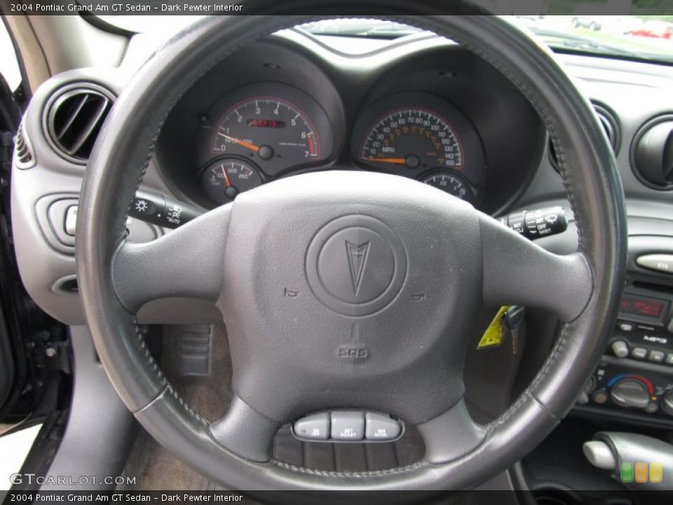 Dark Pewter Interior Steering Wheel for the 2004 Pontiac Grand Am GT Sedan #52763992