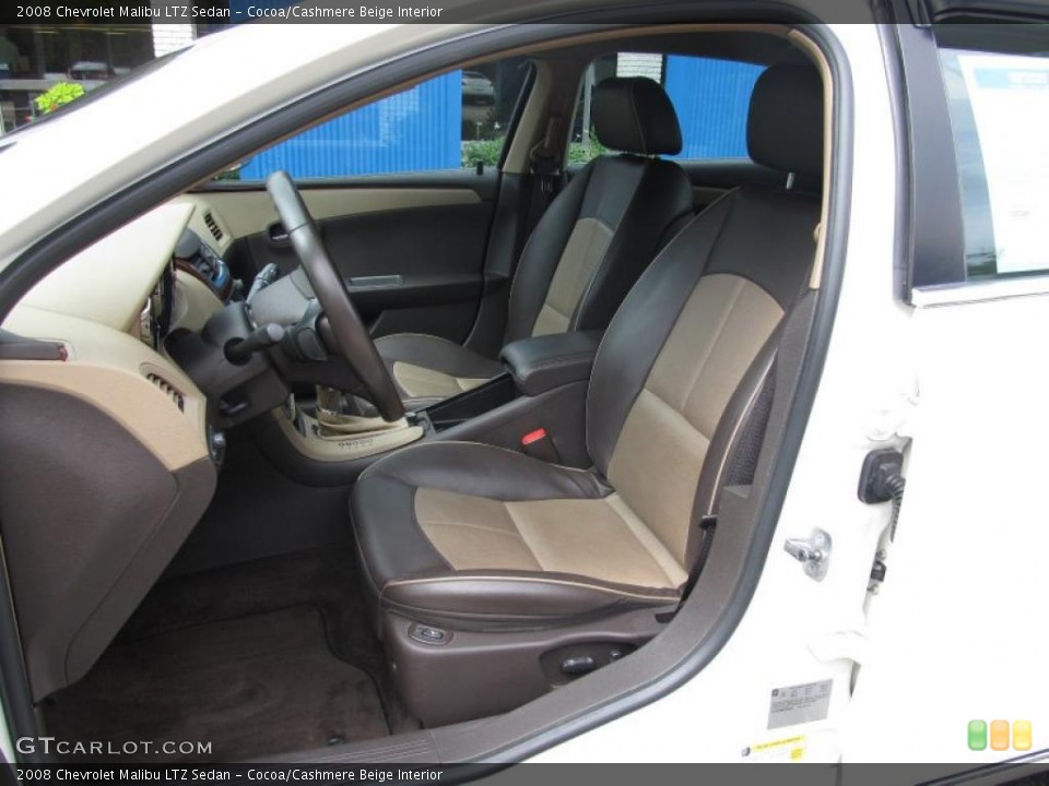 Cocoa/Cashmere Beige Interior Photo for the 2008 Chevrolet Malibu LTZ Sedan #52764144