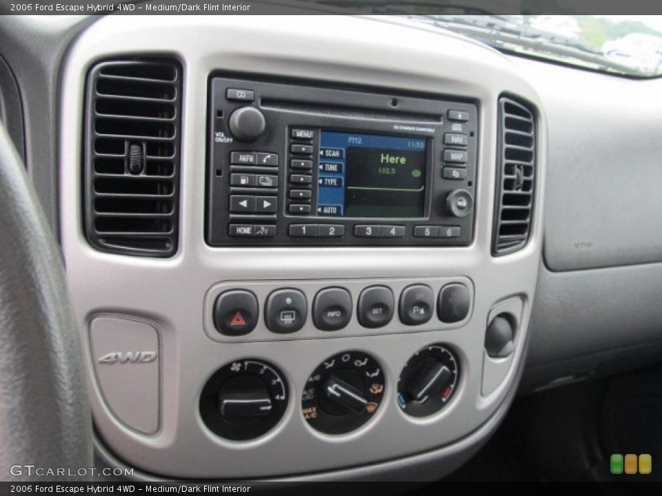 Medium/Dark Flint Interior Controls for the 2006 Ford Escape Hybrid 4WD #52765336